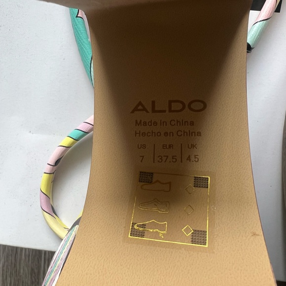 ALDO Colorful Strappy Platform Sandals - Picture 4 of 5